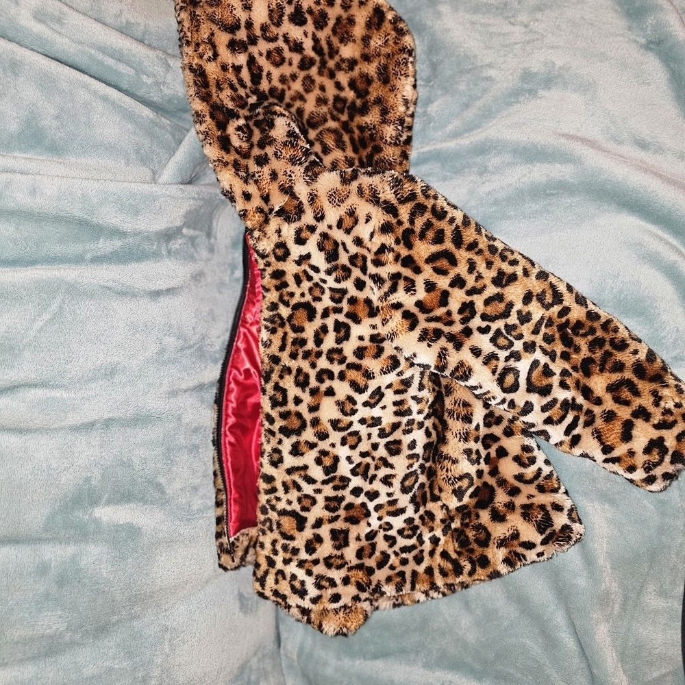 Little Me Leopard Print Pea Coat - Picture 9 of 9